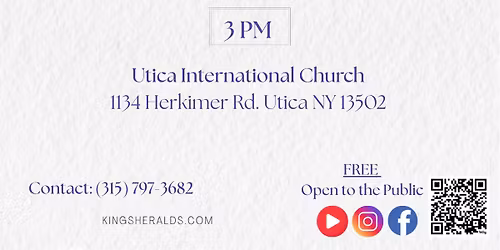 The Kings Heralds concert! This is a free event and open to the public!
