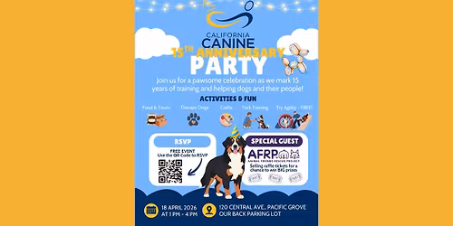 California Canine 15th Anniversary Party!