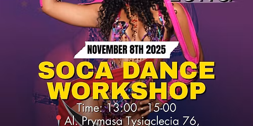 LUNA W POLSCE! Warsztaty SOCA DANCE prosto z Trynidadu i Tobago!