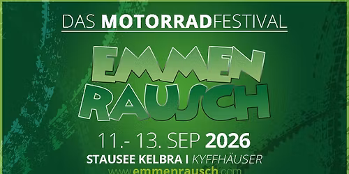 DAS MOTORRADFESTIVAL - EMMENRAUSCH 2026 | Stausee Kelbra\/Kyffh\u00e4user