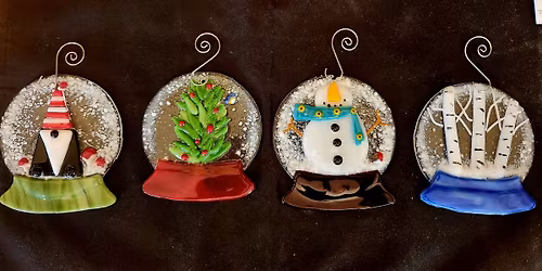 Fused Snow Globe Ornament Class