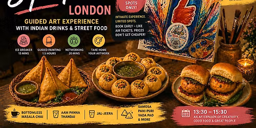 Sip, Paint, Social Event in London | Guided Art + Unlimited Drinks & Food