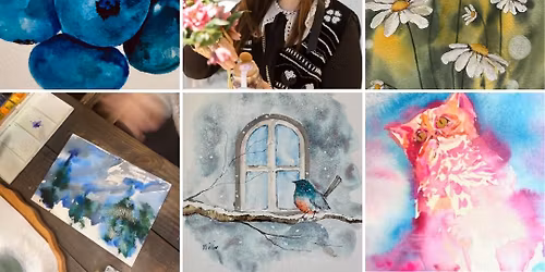 AsheqArt Watercolor Class: Friday Class