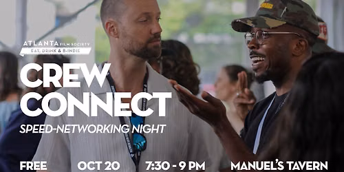 Eat, Drink & B-Indie: Crew Connect (Speed-Networking Night)