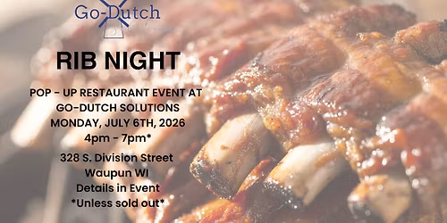 Rib Night | Dine In or Take Out