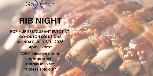Rib Night | Dine In or Take Out