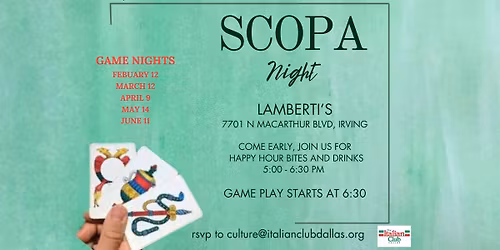 SCOPA Night! 