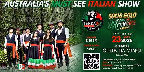 MILDURA - Solid Gold Italian Memories Show - May 2026
