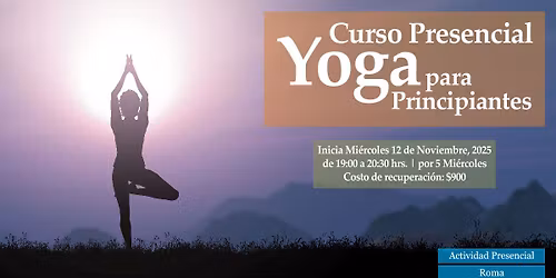 Curso de Yoga para Principiantes (por 5 Mi\u00e9rcoles)