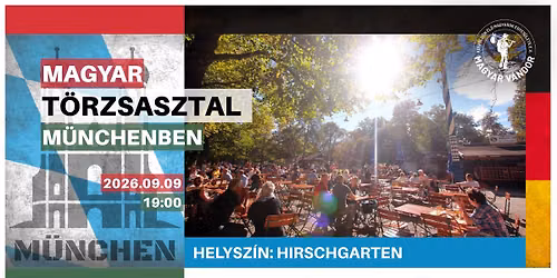 \ud83c\udf33 Magyar t\u00f6rzsasztal M\u00fcnchenben a Hirschgartenben \ud83c\udded\ud83c\uddfa\ud83c\udf7b
