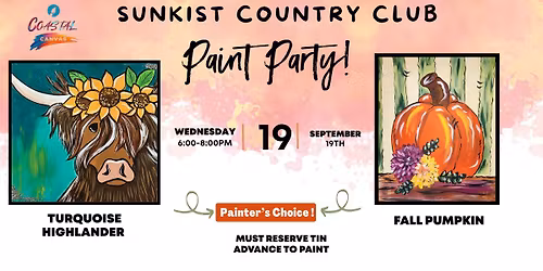 SUNKIST COUNTRY CLUB PAINT PARTY