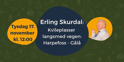 Kvileplasser langsmed vegen: Harpefoss - G\u00e5l\u00e5