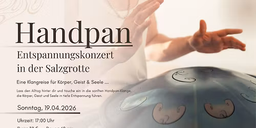 Handpan - Entspannungskonzert in der Salzgrotte