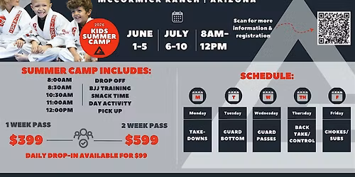 Gracie Barra McCormick Ranch Kids' Summer Camp