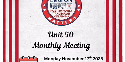 Unit 50 Monthly Meeting