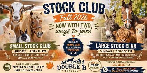 FALL STOCK CLUB \u2013 NEW FORMAT FOR FALL 2026!