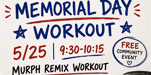 Free Memorial Day Community Workout