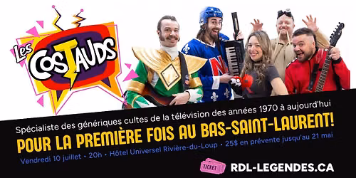 Les Costauds (cover band de g\u00e9n\u00e9riques) au Festival L\u00e9gendes