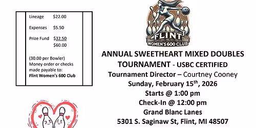2026 Annual Sweetheart Tournament
