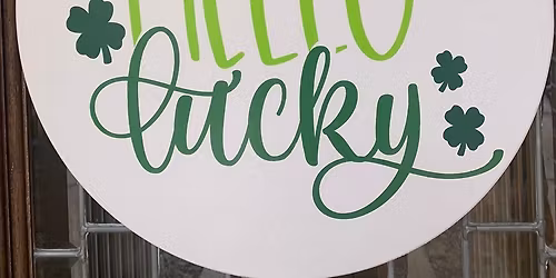 Hello Lucky Door Sign Sip & Paint: Nauti Vine Winery