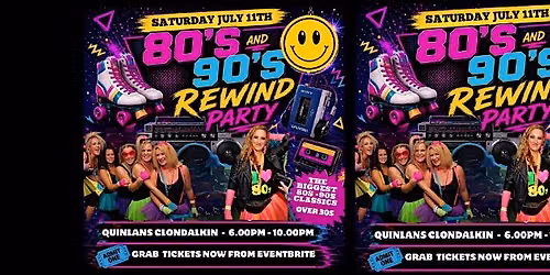 80s-90s Rewind Over 30s Party