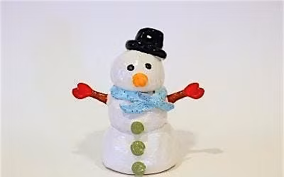Snowman Sculpture Adult Ceramics Workshop
