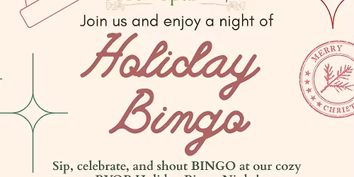 BYOB Holiday Bingo