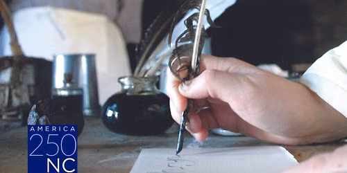 Quill Pen Writing in the Historical Park