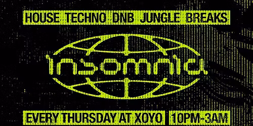 Insomnia London: House, Techno, DnB, Jungle