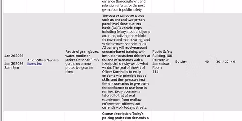 Art of Officer Survival 