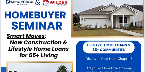 55+ Homebuyer Seminar - Smart Moves: New Construction & Lifestyle Home Loans for 55+ Living