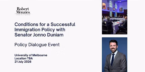 Conditions for a Successful Immigration Policy with Senator Jonno Duniam