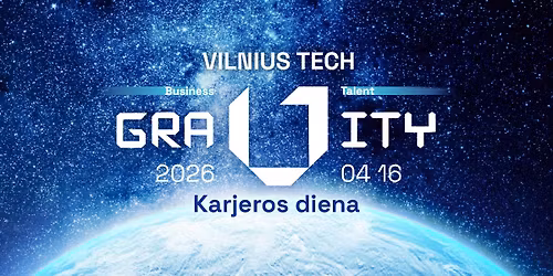 VILNIUS TECH GRAVITY \u2013 Karjeros diena 2026