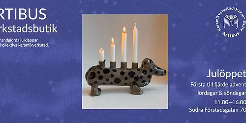 Jul\u00f6ppet i Artibus keramikverkstad!