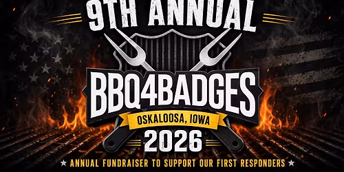9th Annual Oskaloosa BBQ4Badges