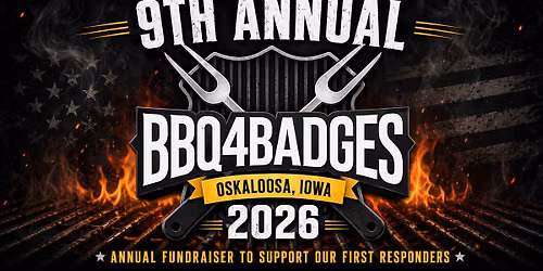 9th Annual Oskaloosa BBQ4Badges