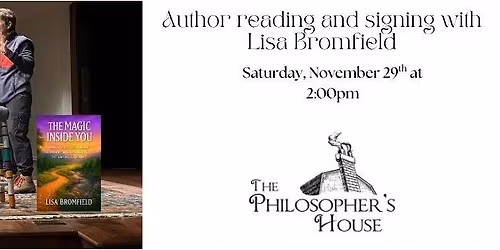Author reading and signing with Lisa Bromfield
