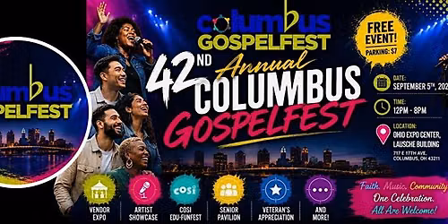VENDOR REGISTRATION: 42nd Annual Columbus Gospelfest 9.5.26