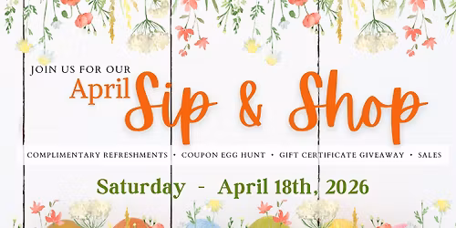 April Sip & Shop