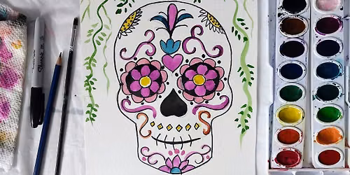 Sugar Skull Acrylic Painting Class