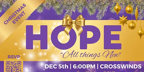HOPE - "All Things New" Ladies Christmas Event