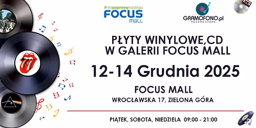Płyty winylowe oraz CD, ZIELONA GÓRA Focus Mall -3 dni