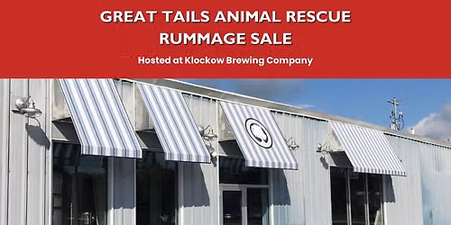 SAVE THE DATE: Great Tails Animal Rescue Rummage Sale