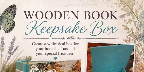 Create a whimsical Wooden Book Keepsake Box! 