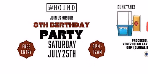 The Hound\u2019s 8th Anniversary Patio Party