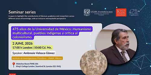 475 Years of the University of Mexico: Humanism and Critique of Colonialism