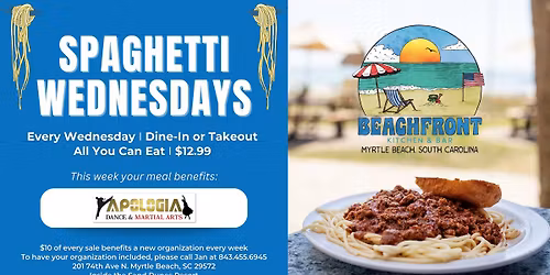 Spaghetti Wednesday f\/ Apologia Dance & Martial Arts