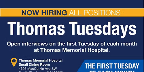 Thomas Tuesdays - November 4 (8 AM to 12 PM)