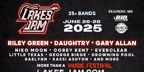 Lakes Jam 2026 - 3 Day Pass at Brainerd International Raceway