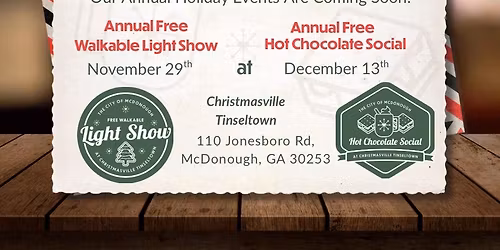 McDonough Hot Chocolate Social 2025